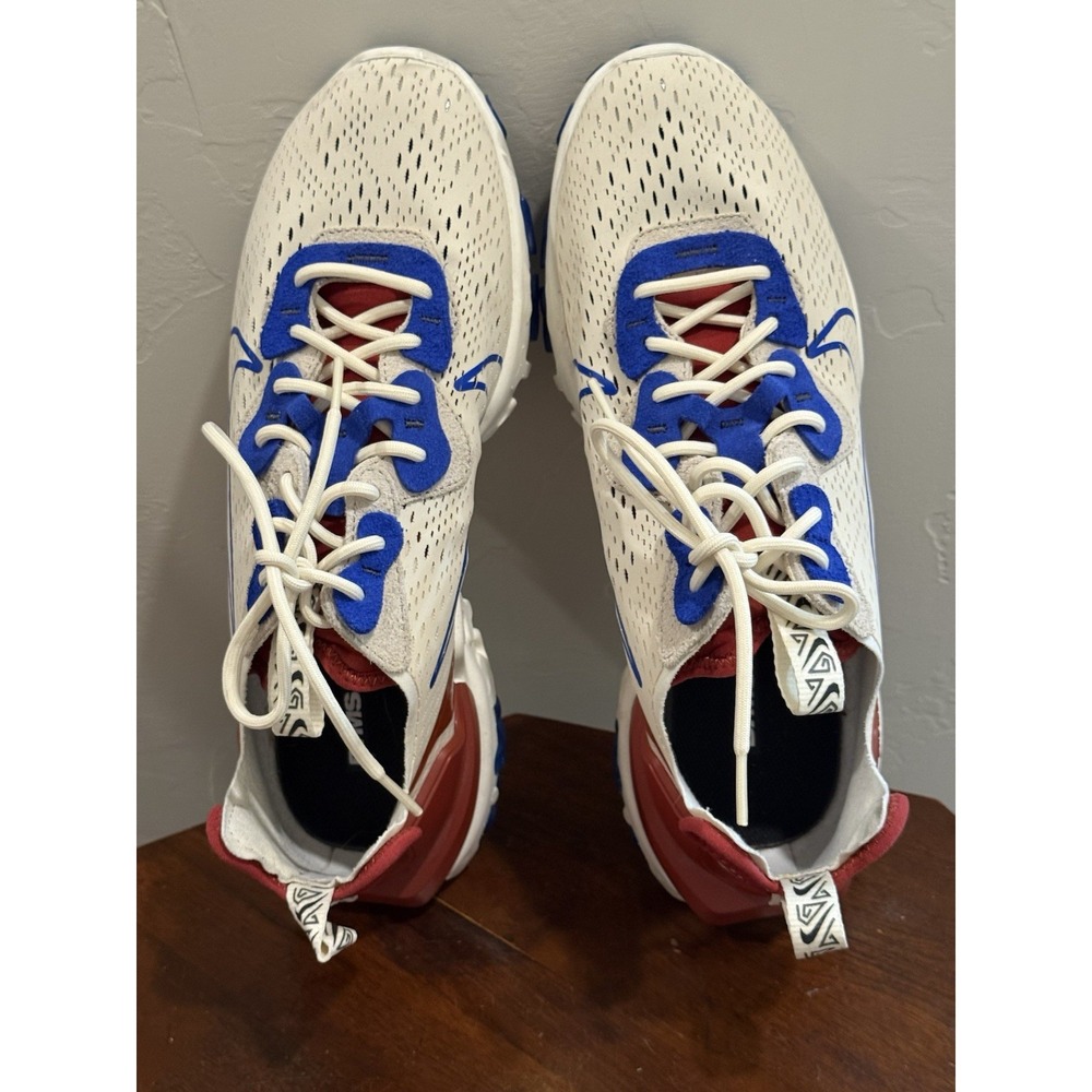 Nike React Vision By You Custom USA Sail Game Royal Red Mens Sz 9 CU8761-991